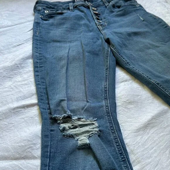 GAP Denim High Rise Universal Legging Jeans, Medium Blue, Size 8 / 29 R, Jegging - Picture 5 of 14